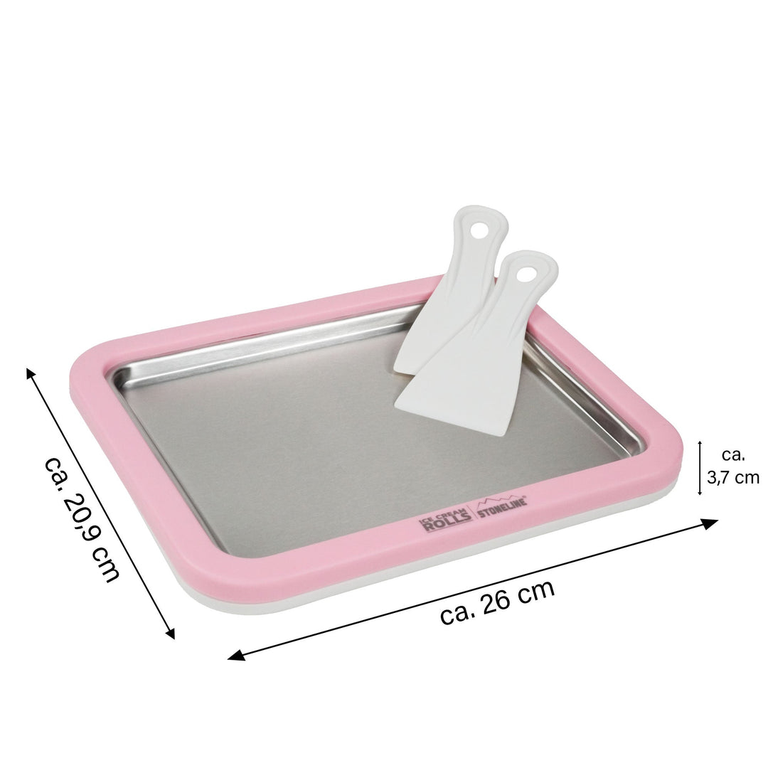 STONELINE® by Mr. Ice Cream Rolls Maker Ice Plate for Homemade Ice Cream | Rosé