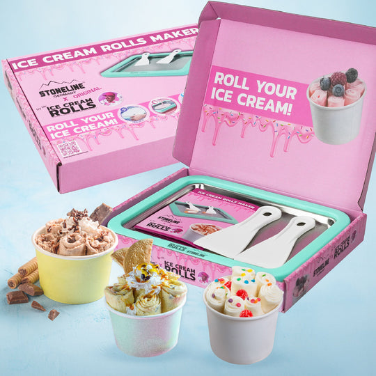 STONELINE® by Mr. Ice Cream Rolls Maker Ice Plate for Homemade Ice Cream | Mint